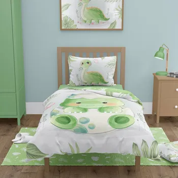 Povlečení Dětské bavlněné povlečení T-rexík