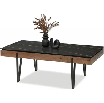 Konferenční stolek MPT Konferenční stolek Dante - ořech/černý mramor