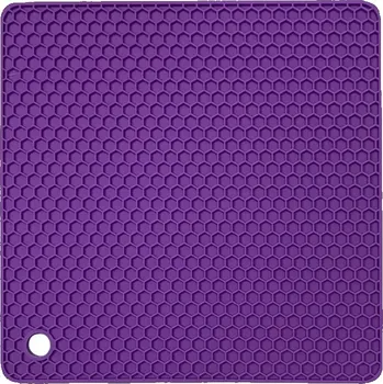 Podložka pod hrnec Silikonová podložka | podložka pod hrnec - fialová