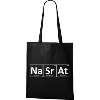 DOBRÝ TRIKO Bavlněná taška s potiskem Na Sr At Barva: Černá