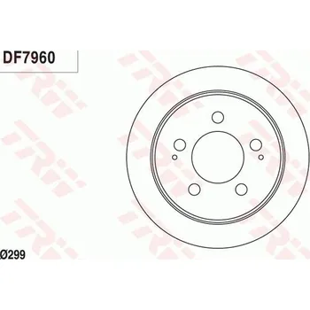 Brzdový kotouč Brzdový kotouč TRW DF7960