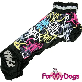Obleček pro psa FOR MY DOGS Obleček pro psy jezevčíků – pláštěnka STREET ART, multicolor Velikost: TM1