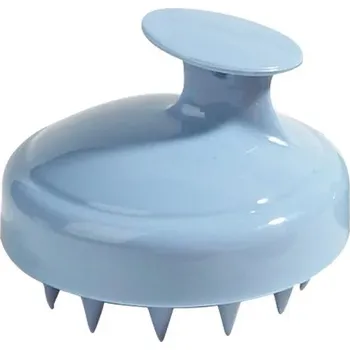 Masážní přístroj Hřeben na masáž hlavy a čištění vlasů - Modrá