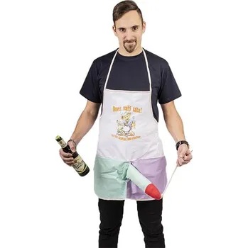 Kuchyňská zástěra DIVJA Dnes vaří táta - zástěra s otvírákem