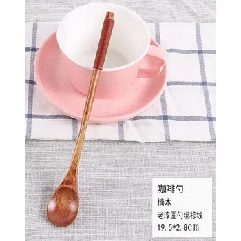 Příbor Dřevěná lžička na čaj - Lotusová - 07