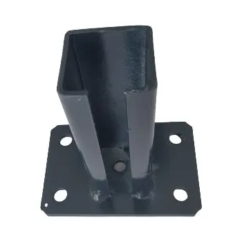 Příslušenství pro plot Patka pro montáž sloupku na betonový podklad, pro sloupek 60x60 mm, antracitově šedá