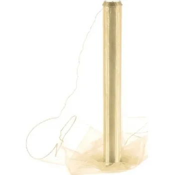 Organza obšitá 40cm/9m - béžová - 242017