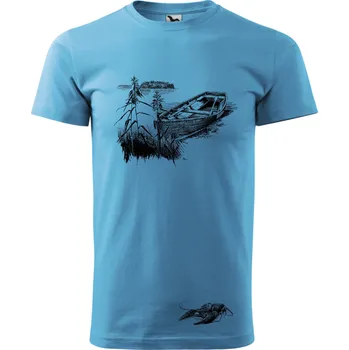 Tričko - Loďka Barva: Tyrkysová (44), Velikost: 122 cm/6 let, Střih: Dámské