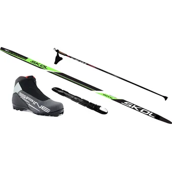 Lyžování SKOL set běžky Trinity SKIN, vázání RS, hůlky, boty RS Comfort SPINE RS Comfort vel. 38