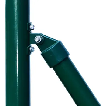 Plotová vzpěra Vzpěra 250 cm na pletivový plot, O38 mm, kloubová, pozinkovaná + poplastovaná zelená