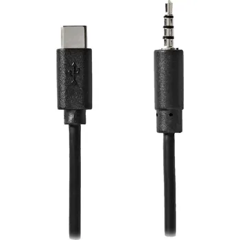 Audio kabel Nedis CCGL65950BK10 USB-C na 3,5mm jac, 1m, černý CCGL65950BK10
