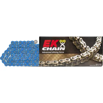 Řetězová sada pro motocykl EK hnací řetěz EK520MRD-7 120 bez O-kroužků barva světle modrá (MOTOCROSS do 500 ccm) (39,7KN) vyrobeno v Japonsku spona (EK hnací řetěz EK520MRD-7 120 bez O-kroužků barva světle modrá (MOTOCROSS do 500 ccm) (39,7KN) vyrobeno v Japonsku spona)