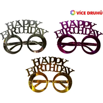 Karnevalová maska Párty brýle Happy Birthday 3 ks Typ: 1