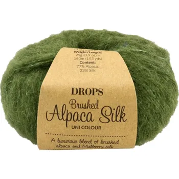 Příze Drops Brushed Alpaca Silk UNI 32 mech