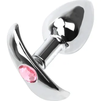 Anální kolík VšeNaSex.cz Ocelový anální kolík Attractive Plug růžový