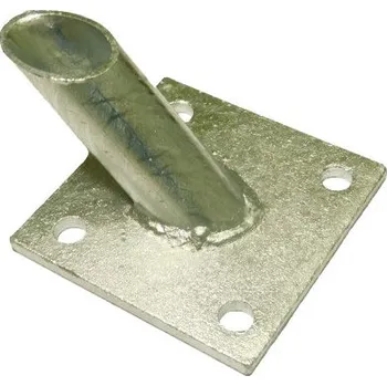 Příslušenství pro plot Základová patka na plotovou vzpěru, průměr 38 mm, žárové pozinkování