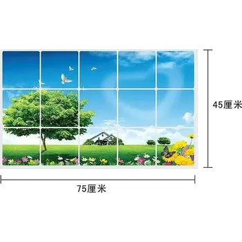 Samolepící dekorace Dekorace na zeď | samolepka na stěnu, vodotěsná do koupelny, kuchyně - 11,45cm x 75cm