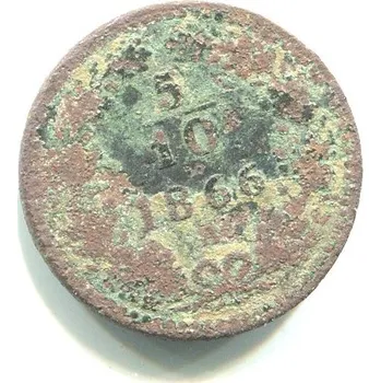 František Josef I. 5/10 Kreuzer 1866/A.