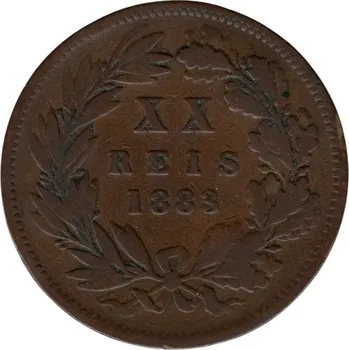 PORTUGALSKO. 20 reis 1883.