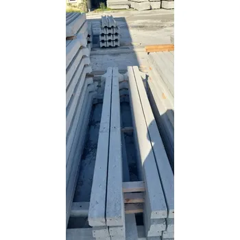 Plotový sloupek Betonový sloupek 8 x 8 x 240cm, hladký, pro vzpěru