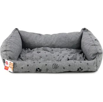 Pelíšek pro psa HafHaf-shop Voděodolný pelíšek PAWS, Šedý, Velikost: M