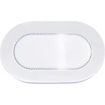 Nádobí Thun 1794 Mísa oválná Lea, 38 cm, porcelán, modré kamínky, Thun