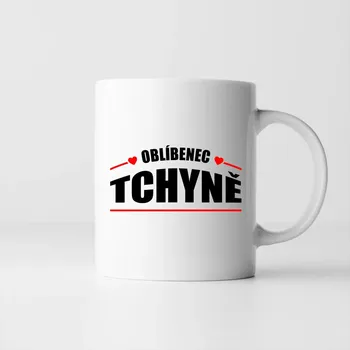 Žertovný předmět Oblíbenec tchyně - hrnek s potiskem