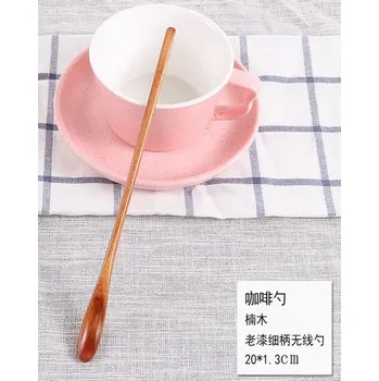 Příbor Dřevěná lžička na čaj - Lotusová - 04