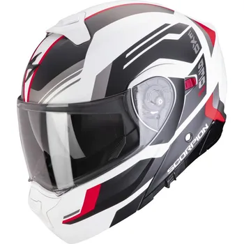 Helma na motorku SCORPION přilba EXO-930 EVO Sikon matt white/black/red - S