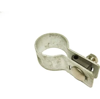 Příslušenství pro plot Příchytka ke sloupku kulatá 48 mm, koncová, žárové pozinkování Tloušťka drátu plotového panelu: 4 mm