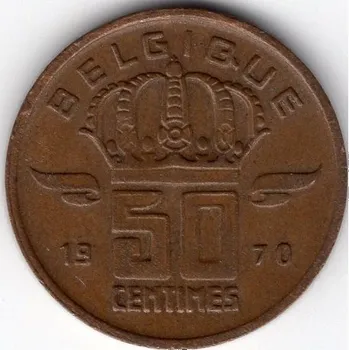 BELGIE. 50 centimes 1970. BELGIQUE.