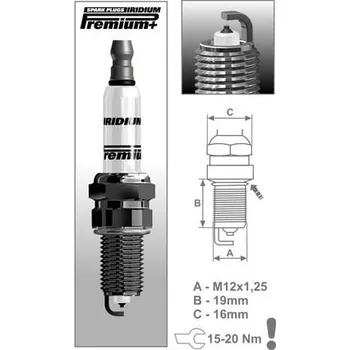 Motodíl zapalovací svíčka P10 řada Premium Iridium+, BRISK - Česká Republika SUZUKI C 800 C Intruder 2005-2008
