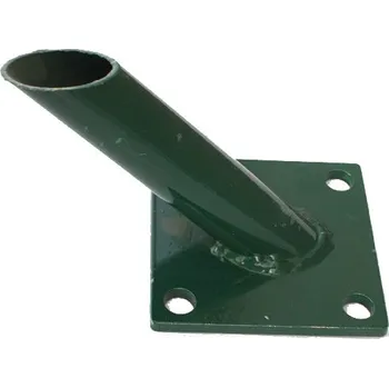 Příslušenství pro plot Základová patka na plotovou vzpěru, průměr 38 mm, mechová zelená