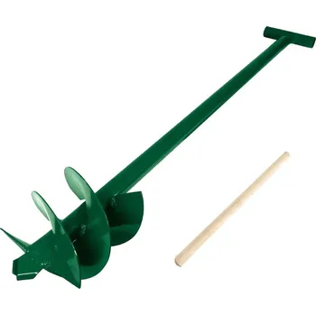 Zemní vrták Ruční půdní vrták 15 cm zelený