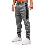 Antracitové pánské zateplené jogger tepláky Bolf Q1201 - 2XL