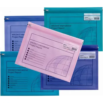 SNOPAKE, Kapsa na zip Zippa-Bag S, A4, electra mix barev