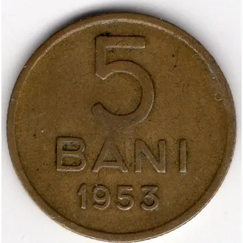 RUMUNSKO. 5 bani 1953.