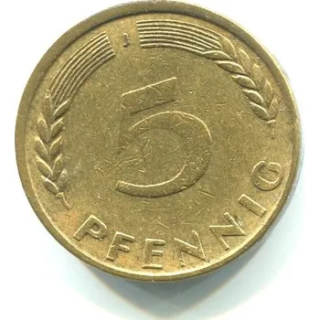 NĚMECKO. 5 Pfennig 1949/J.