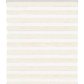 Stavební výplň vidaXL Zebra roleta 125x150cm šířka látky 120,9cm polyester [4014760] Barva: Mramorově béžová