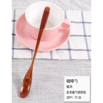 Příbor Dřevěná lžička na čaj - Lotusová - 10