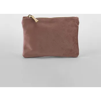 Kosmetická taška BagBase Sametová toaletní taštička vel. S BG715S Rose Quartz S (17 x 12 cm)