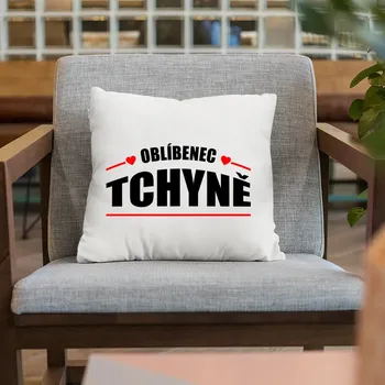 Žertovný předmět Oblíbenec tchyně - polštář s potiskem