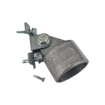 Plotová vzpěra Konzole s manžetou a sp.m. pro boční vzpěru, 38mm, šedá+pozinkovaný úchyt