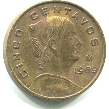 MEXIKO. 5 centavos 1969.