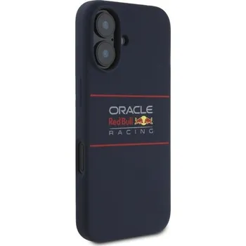 Pouzdro na mobilní telefon Pouzdro RED BULL pro IPHONE 16 Plus kompatibilní pro MagSafe RBHMP16M24SIHSRV (Silicon Horizontal Centered Logo) námořnictvo