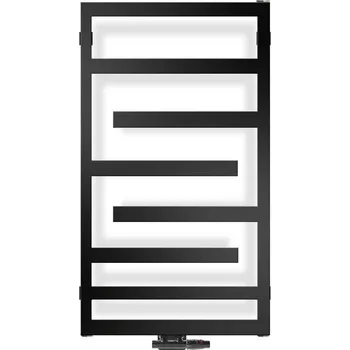 Radiátor Oltens Flamma koupelnový radiátor designově 88x50 cm černá 55014300