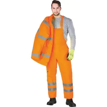 montérky Reis VIS zateplené kalhoty s laclem oranžové