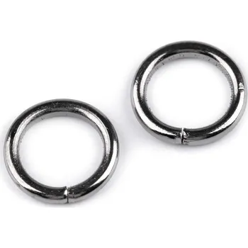 Kroužek Ø12 mm, barva 3 nikl černý