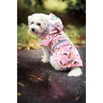 Obleček pro psa Vsepropejska Zelda pláštěnka pro psa Barva: Růžová, Délka zad (cm): 42, Obvod hrudníku: 44 - 52 cm