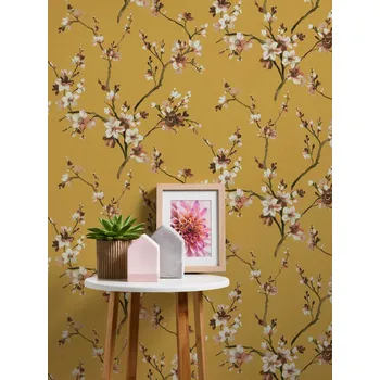 Tapeta 38520-1 A.S. Création vliesová tapeta na zeď rozkvetlé větvičky Desert Lodge (2024), velikost 10,05 m x 53 cm